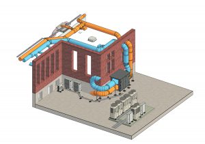 maquette 3D réalisée par le bureau d'étude d'Air Clim