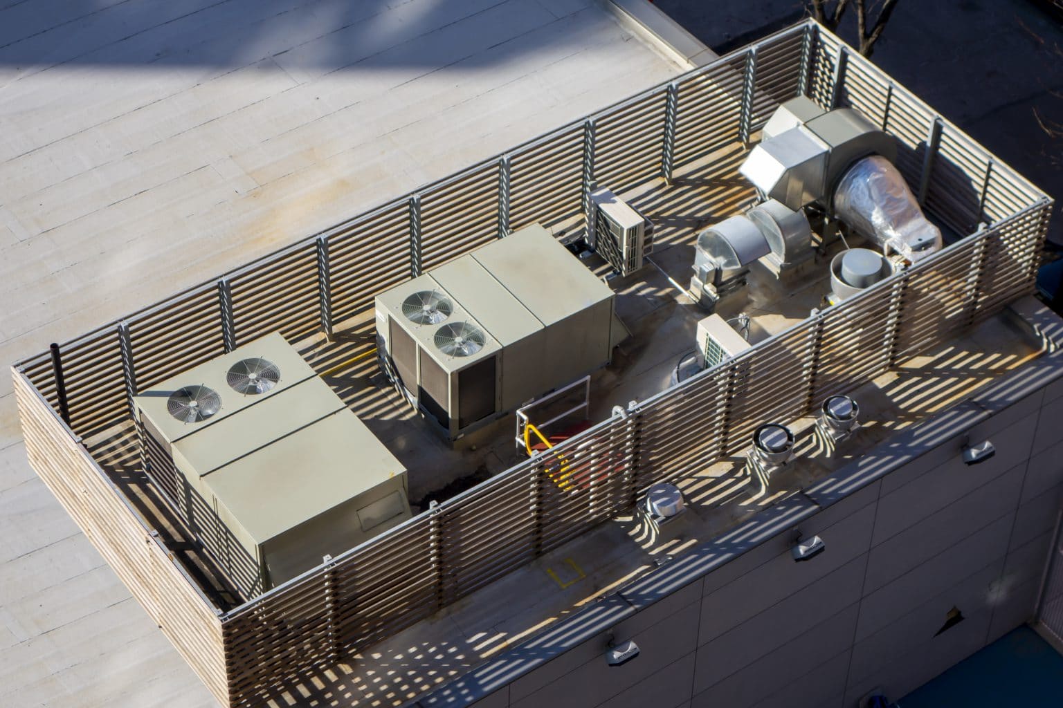 roof top sur toiture pour air conditionnée, climatisation